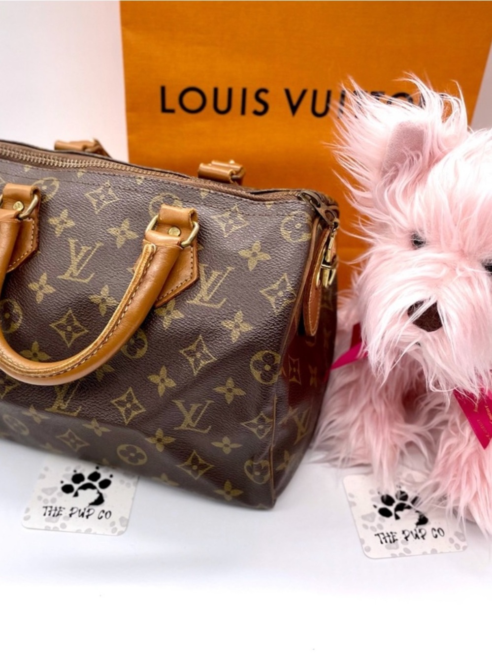 RARE VTG 70s Louis Vuitton French Co Monogram Speedy 25 Talon Zipper